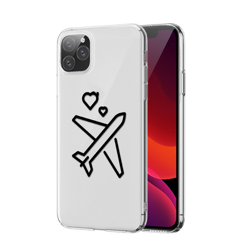 Airplane Map Mobile Phone Case Mobile Phone Transparent Soft Airplane Map Mobile Phone Case Mobile Phone Transparent Soft
